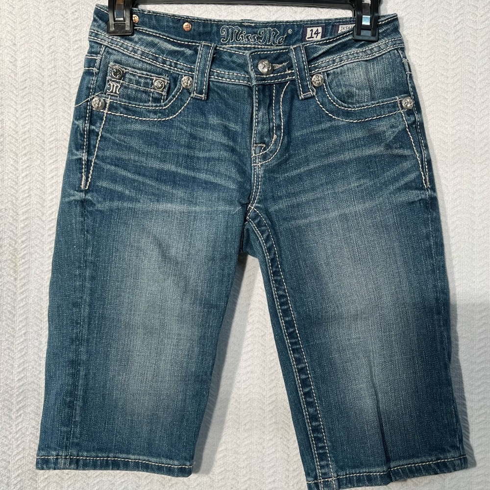 COPY - miss me / bermuda shorts blue jeans size 14 girls